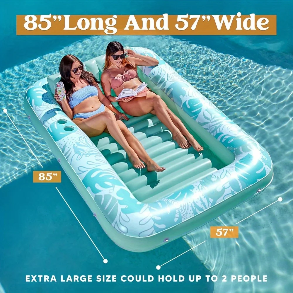 JOYFY Inflatable Tanning Pool Lounger Float 85