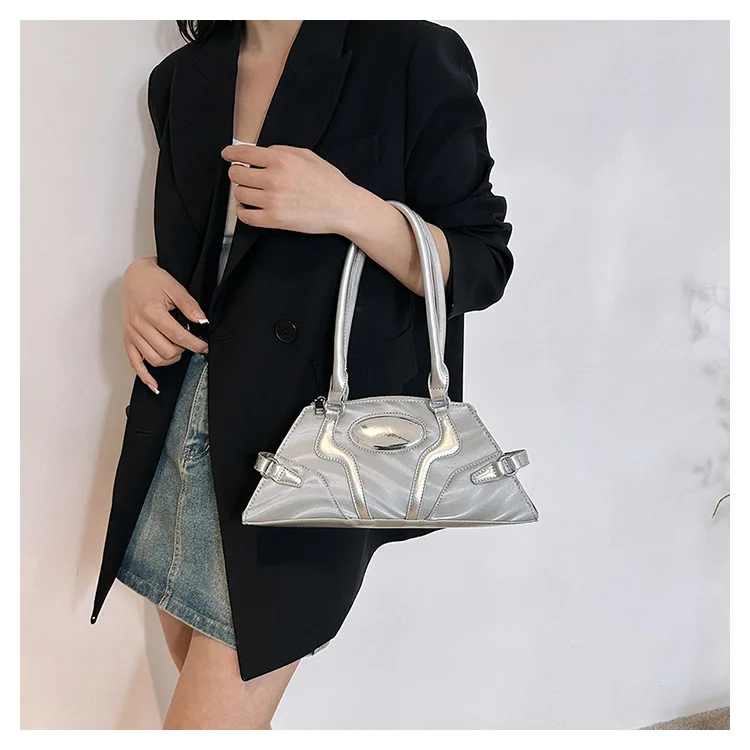 JIADERDI Sweet Cool Shoulder Designer Bag Women 2023 New Spring High Street Solid Handbags Female Casual Sliver Y2k Bags Ladies