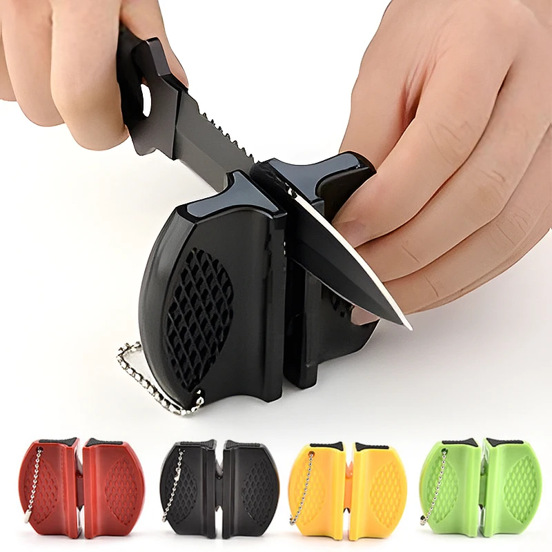 Knife Sharpener Kitchen Sharpening Tool Quick Sharpener Stone Knife Blade Multi-function Non-Slip Knives Sharpening Suction