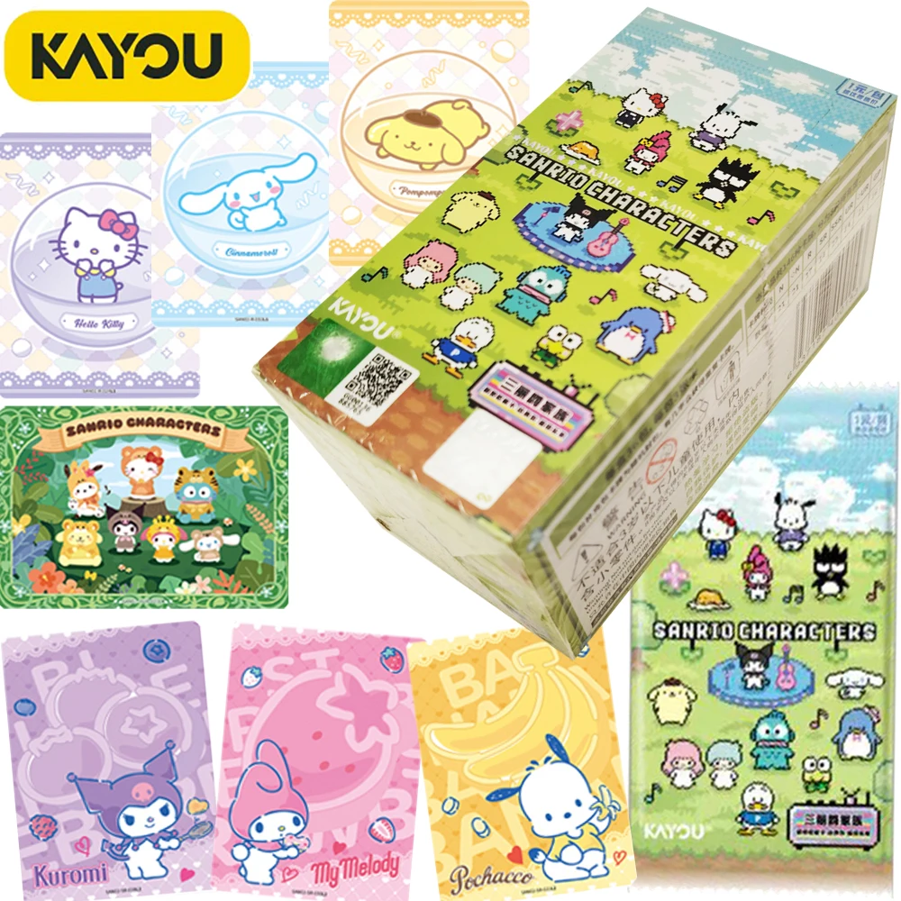 

New KAYOU Genuine Sanrio Characters Collection Cards Highly Popular Cartoon IP Exquisite Creative Anime Trading Cards Toys Gifts
