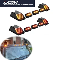 Luces marcadoras de cabina con lentes ahumadas iJDM, luces de techo superiores, luces de circulación para Hummer H2 2003-2009 y para 2005,2007-2009 Hummer H2 SUT/SUV