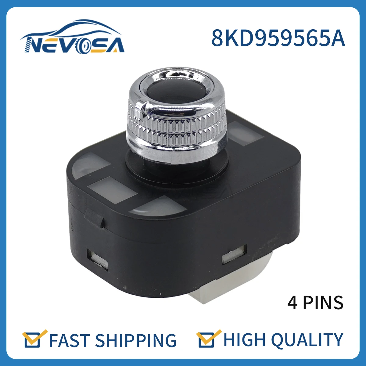 

Nevosa 8KD959565A For Audi A7 A8 TT Q3 Q5 For VW Jetta 2006 2007-2011 View Mirror Control Adjustment Switch 4GD959565 8K0959565E