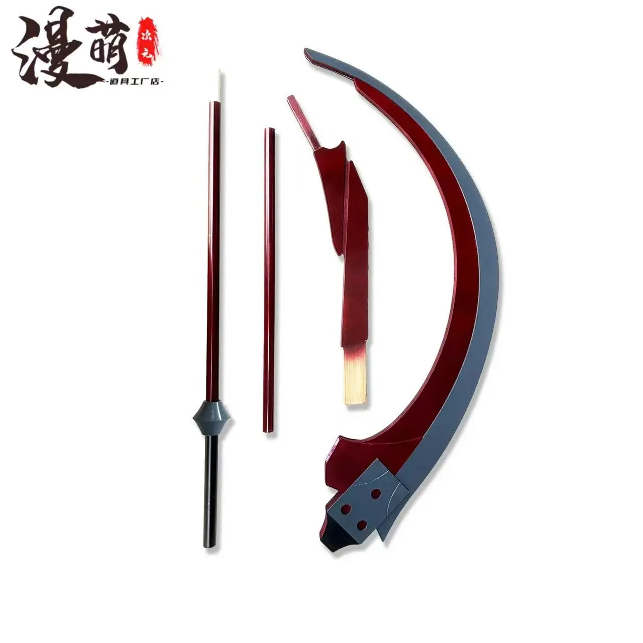 Ayanami Rei المنجل تأثيري المنجل الدعائم نسخة من الأسلحة نموذج اليد هالوين عيد الميلاد حفلة تنكرية زي الملحقات