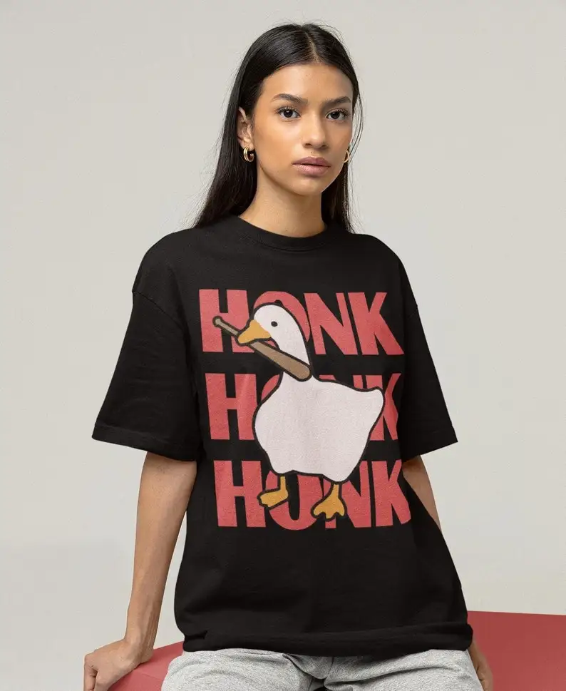 Honk Honk Goose Shirt -graphic tees,goose shirt,goose sweatshirt,goose hoodie,funny goose shirt,gamer gifts,untitled goose game