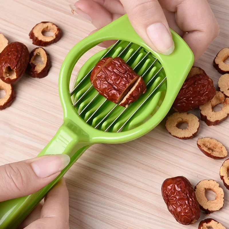 Jujube slicer corer Hawthorn mushrooms Strawberry egg divider Artifact Dried dates slice Kitchen gadgets