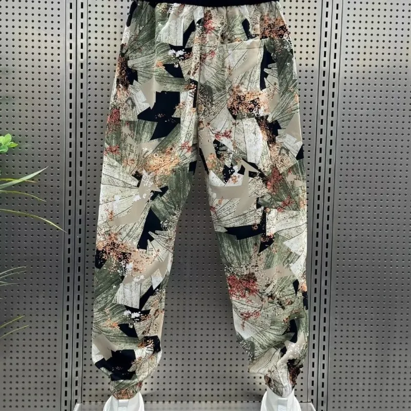 Simple Summer Youth Popular Casual Pants Temperament Trendy Men's Loose Pants New Fashionable Brand Sports Pants Mens Clothing