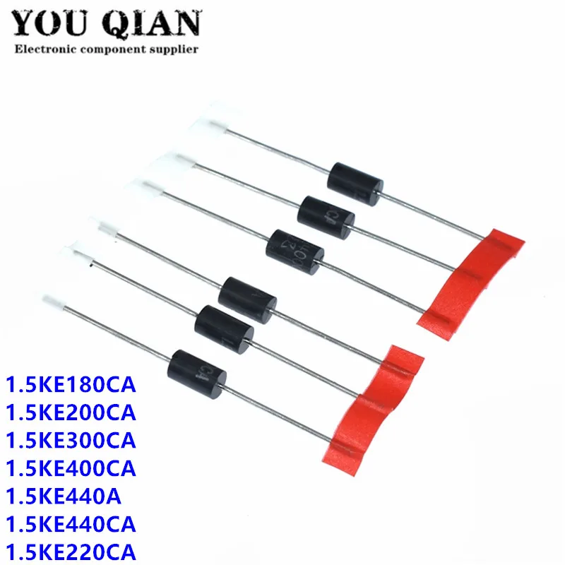 20PCS 1.5KE180CA 1.5KE200CA 1.5KE300CA 1.5KE400CA 1.5KE440A 1.5KE440CA 1.5KE220CA 1500W TVS Diode