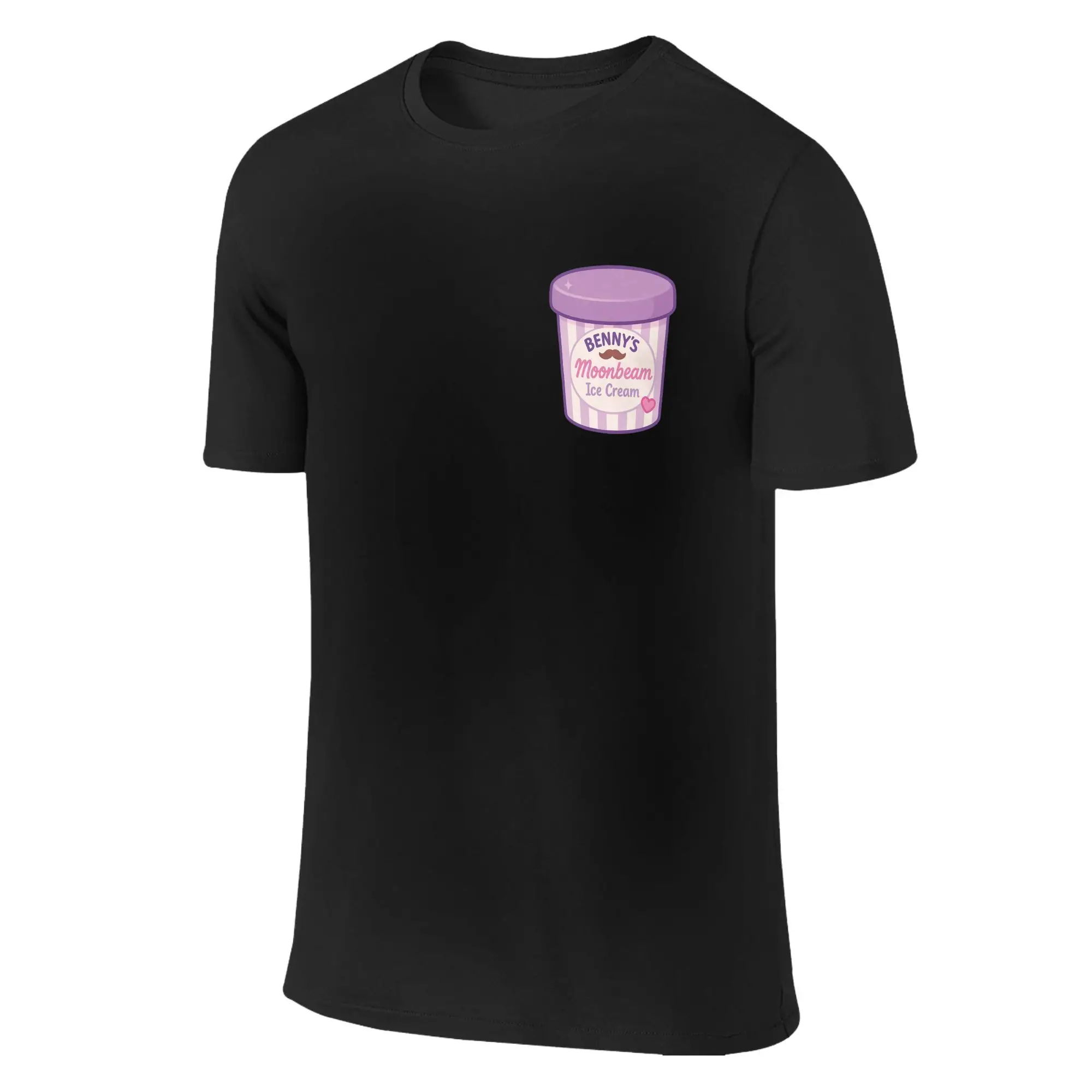 Men Women's T-Shirt Benson Boone Moonbeam Ice Cream Funny Cotton Tee Shirt Short Sleeve  T Shirts Round Neck Tops Party