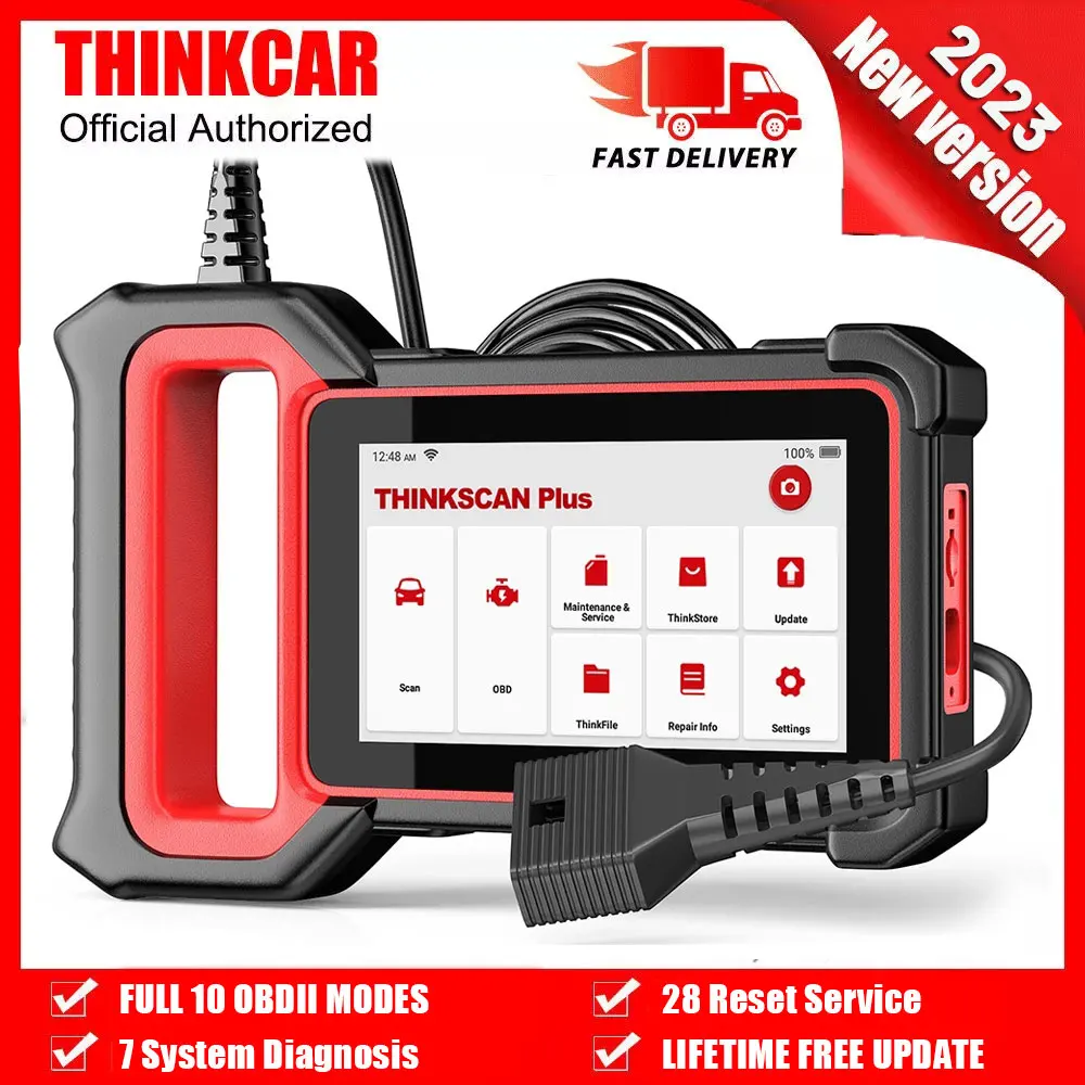 THINKCAR Thinkscan Plus S7 OBD2 Automotive Scanner Professional ABS A/F Reset Mulit-system Code Reader OBD2 Car Diagnostic Tools