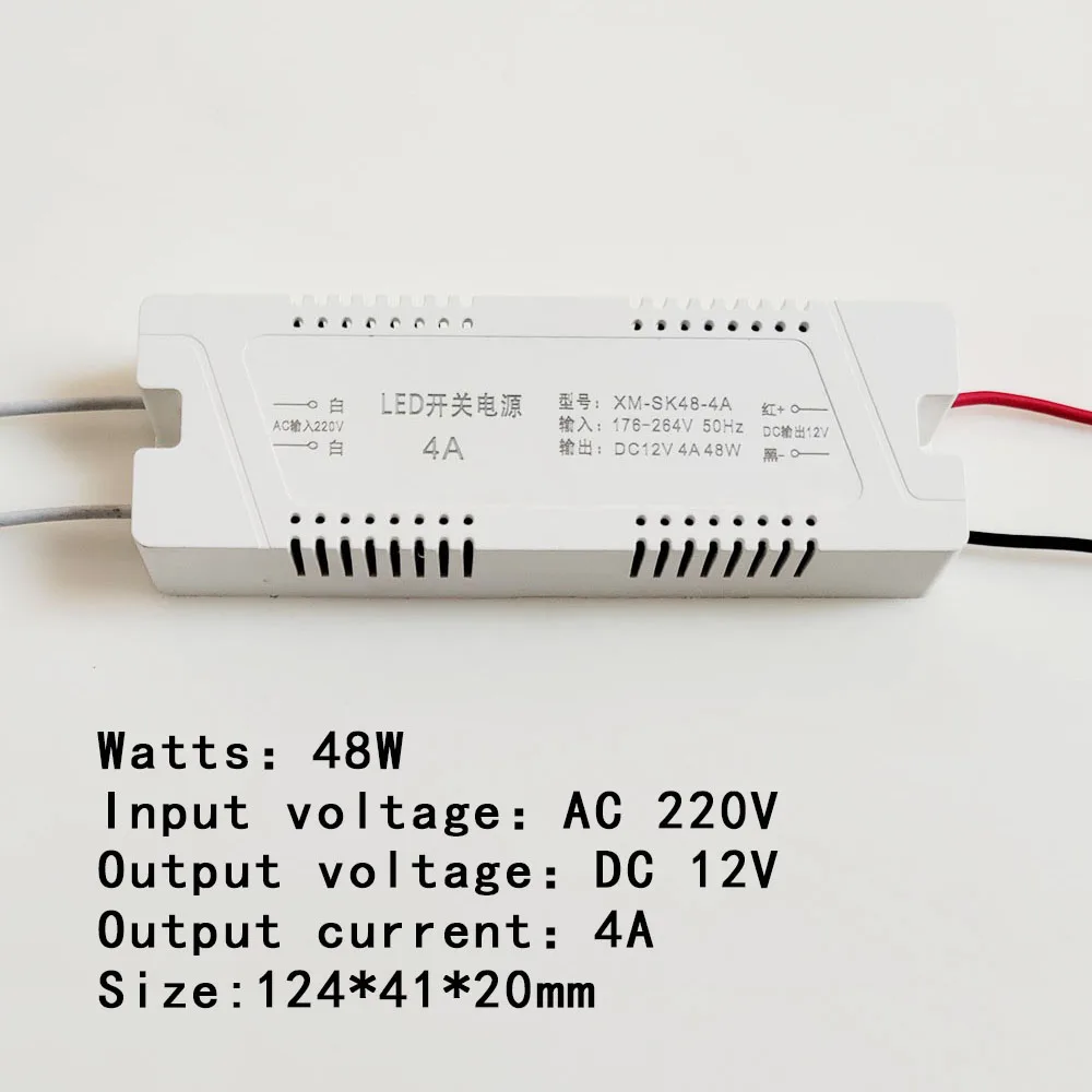 6W-72W zasilacz LED dla transformatory oświetleniowe sterowania zasilaczem AC220 do DC12V 1A 2A 3A 4 a5a6a do listwa oświetleniowa LED