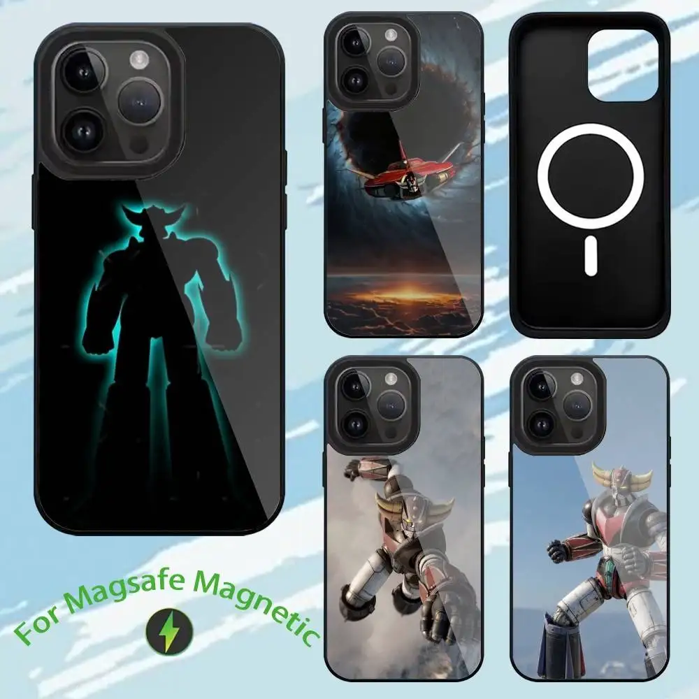 

Ufo R-Robot grendizer Phone Case For iPhone 17,16,15,14,13,12,11,Plus,Pro,Max Magsafe Magnetic Wireless Charging