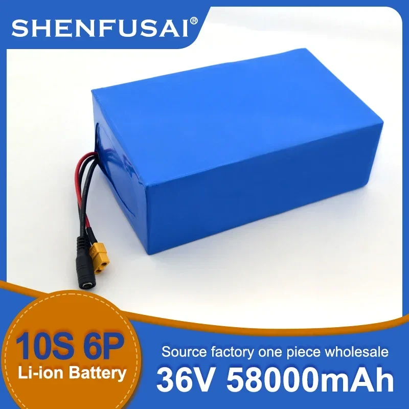 

5800mAh, high-power 10S6P lithium-ion battery pack, 18650 suitable for electric bicycles, wheelchairs, and outdoor motorcycles