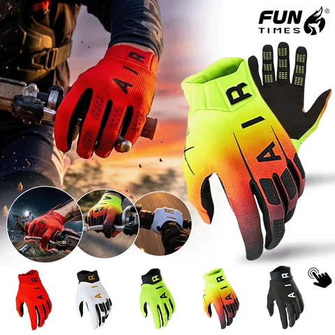 5-color full-finger motorcycle riding gloves, unisex cycling racing gloves for men and women