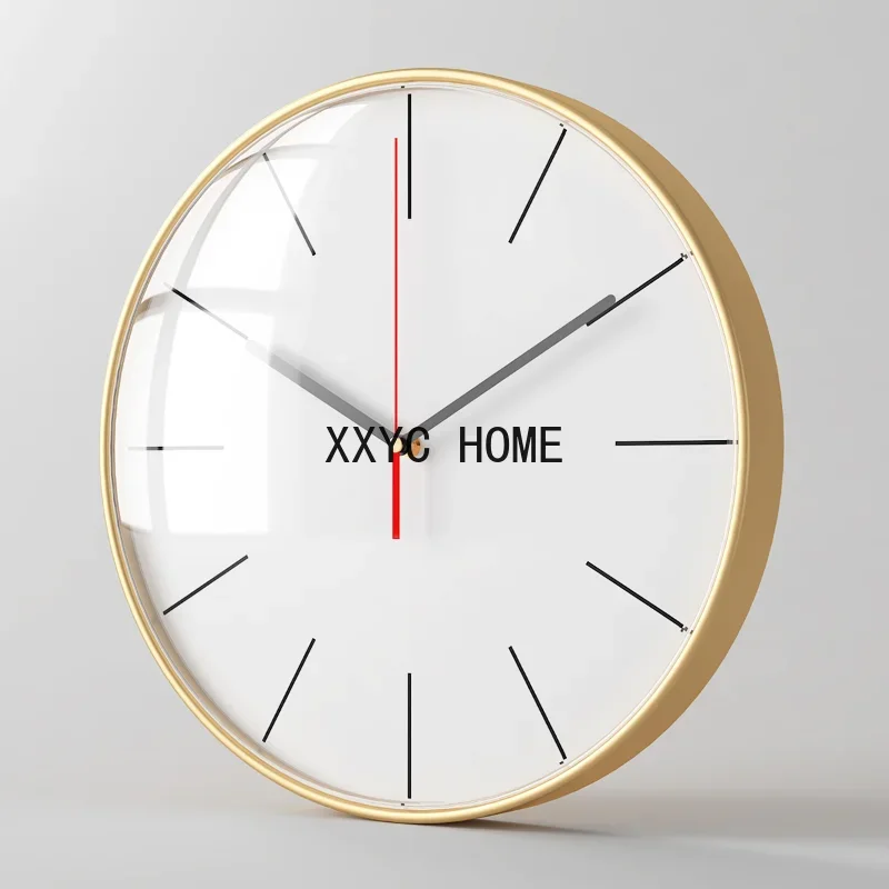 Nordic Large Metal Silent Luxury Wall Clock Black Simple Modern Living Room Hanging Clocks Wall Watch Home Saat Home Decor