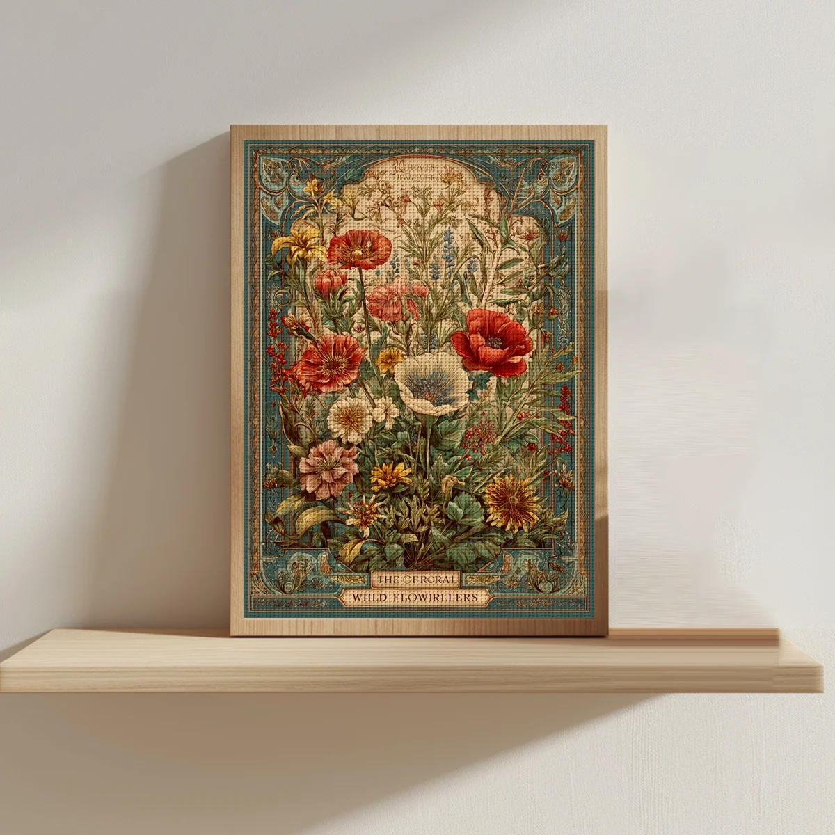 1 Set of 30x40cm-11.8x15.7-inch 11CT/14CT Printed Fabric Cross Stitch DIY Kit, Large Size, Gift Set - view 3