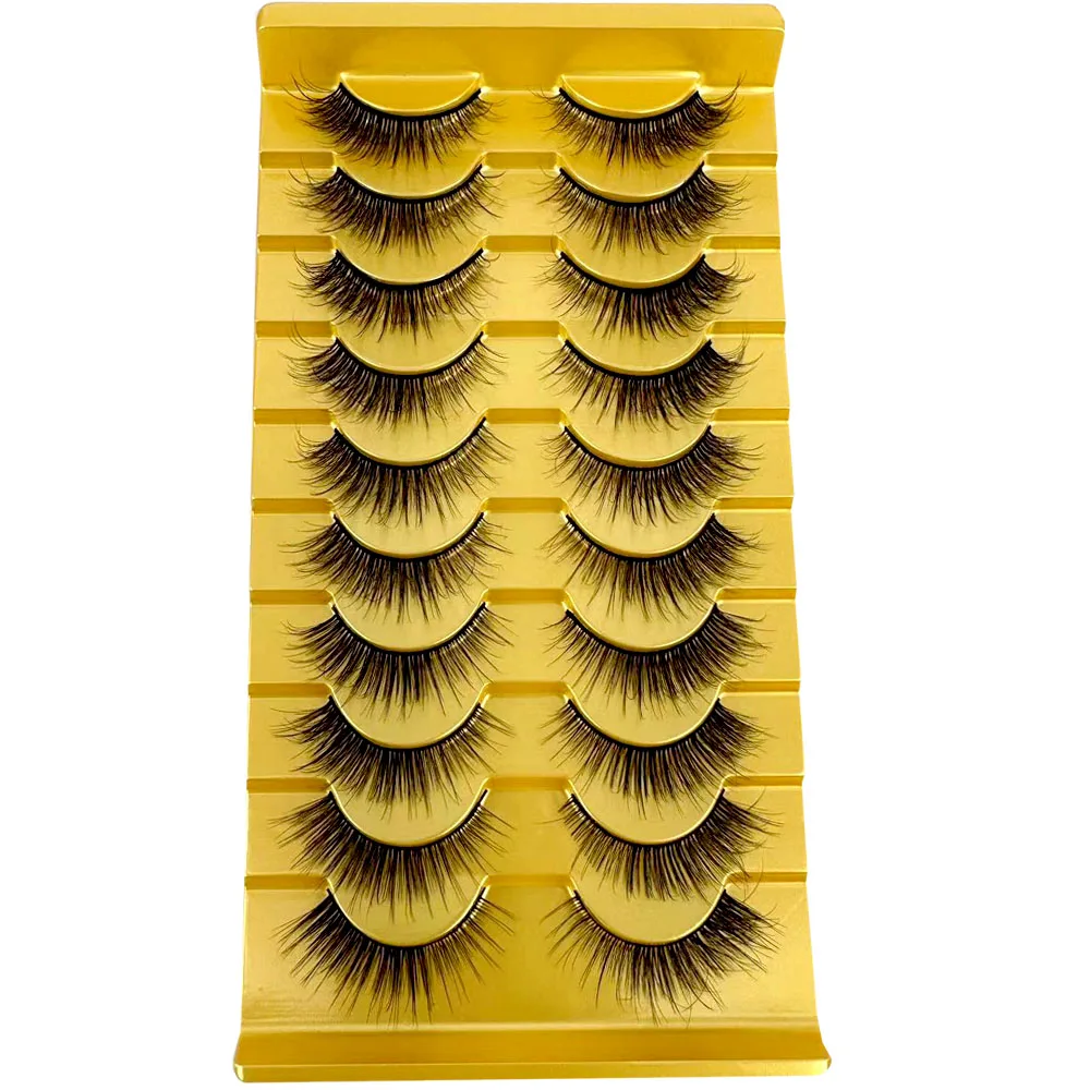 38 Stile 10 Paar Natürliche Lange 3D Nerz Falsche Wimpern Make-up-Set Nerz-Wimpernverlängerung Kurze Wimpern – Detail 9