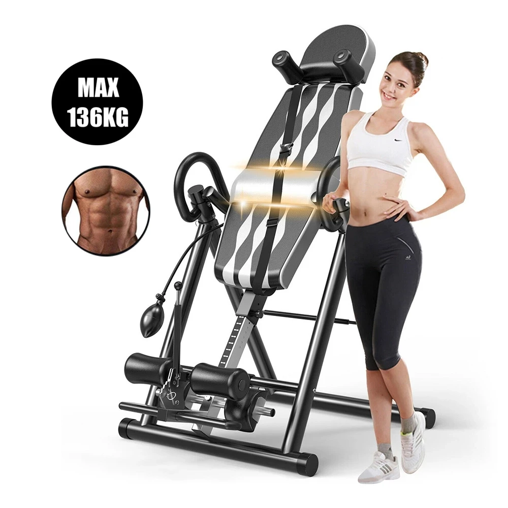 Professional Multiple Protection Home Gym Folding Inversion Table Back Stretching Machine