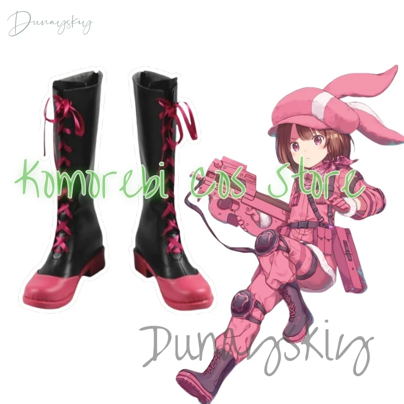 Sword Art Online LLENN Cosplay Shoes Anime SAO Cos Boots Comic Kohiruimaki Karen Cosplay Costume Prop Shoes for Halloween