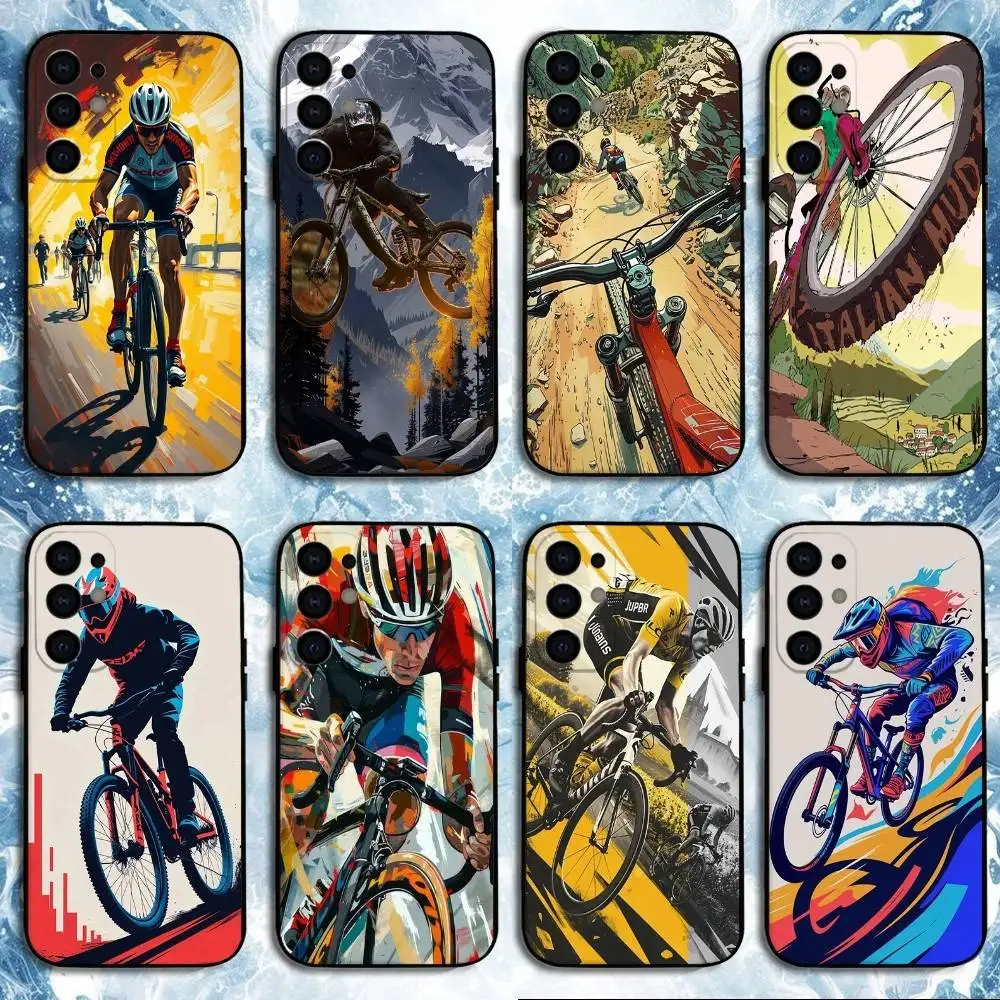 

tour de france Phone Case For Samsung S25,S24,S23,S22,S21,S20,Plus,Fe,Lite,Others Black Cover