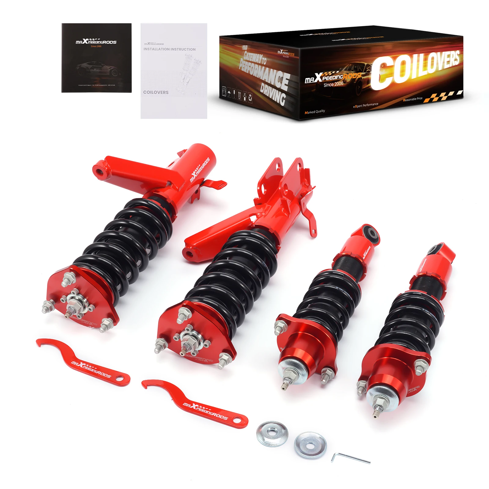 

MaXpeedingrods Coilovers For Honda Civic 2001-05 Shocks+Springs Lowering Kit