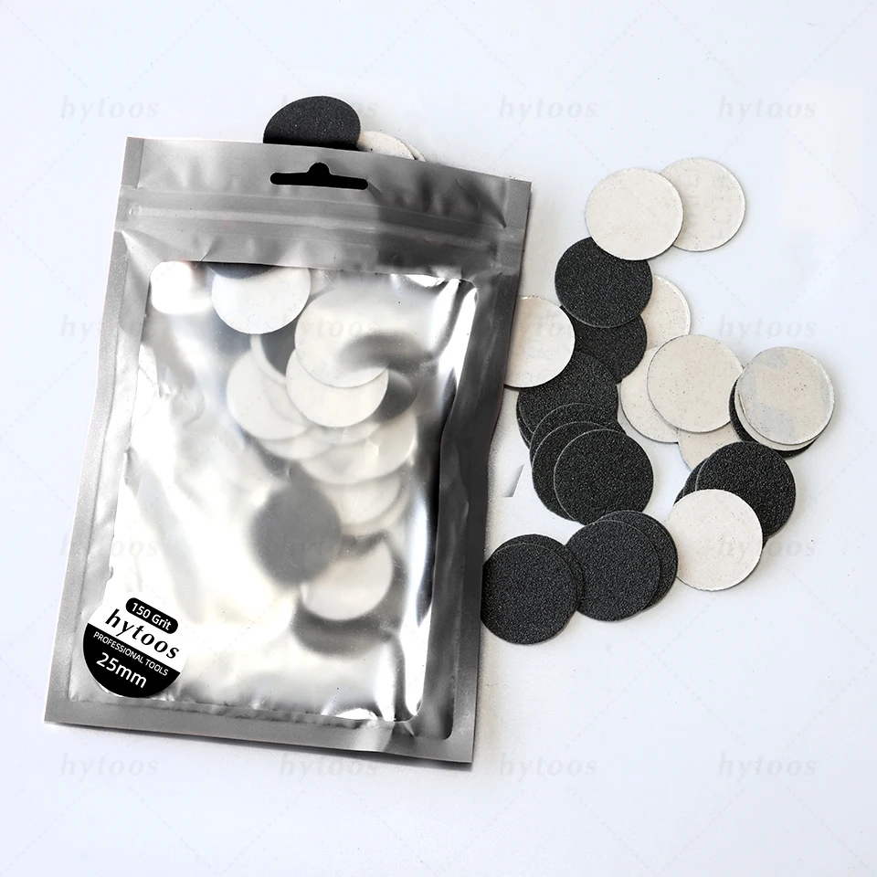 HYTOOS 100 teile/paket Austauschbare Schleifpapier Pediküre Schleifpapier Nagel Bit Zubehör Salon Fuß Schwielen Werkzeug