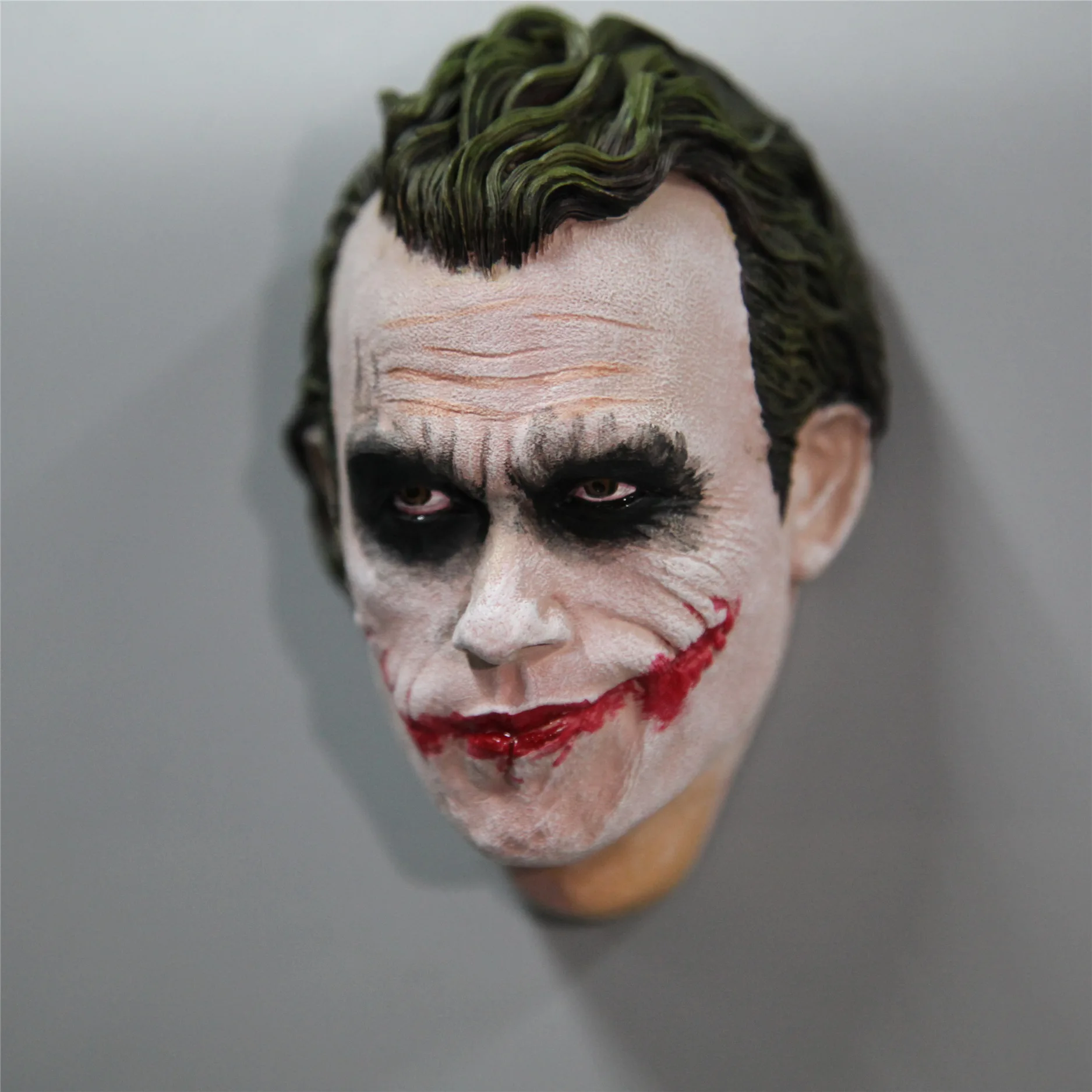 1:4 New Unisex Adult Joker The DarkKnight Resin Magent Cosplay Costume Headgear Resin Face Decoration for Halloween Party view 6