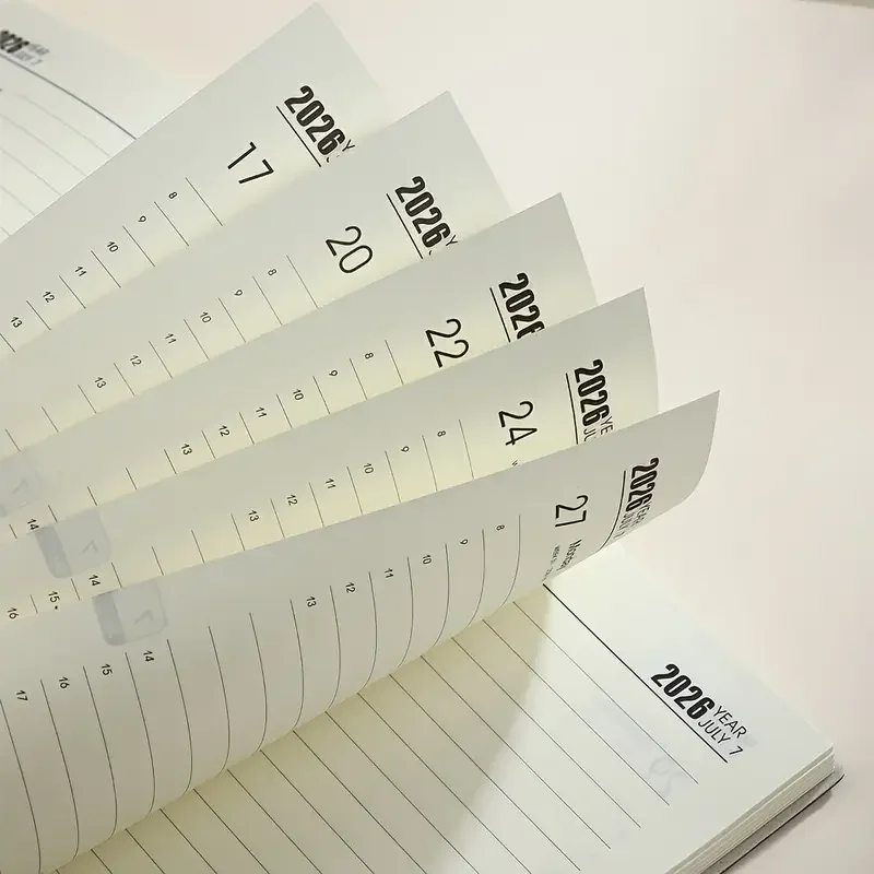 Nowe notatniki A5 na rok 2026, dzienny terminarz na 365 dni, kalendarz, 360 kartek, notes, agenda, notesy do pisania, biuro, szkoła