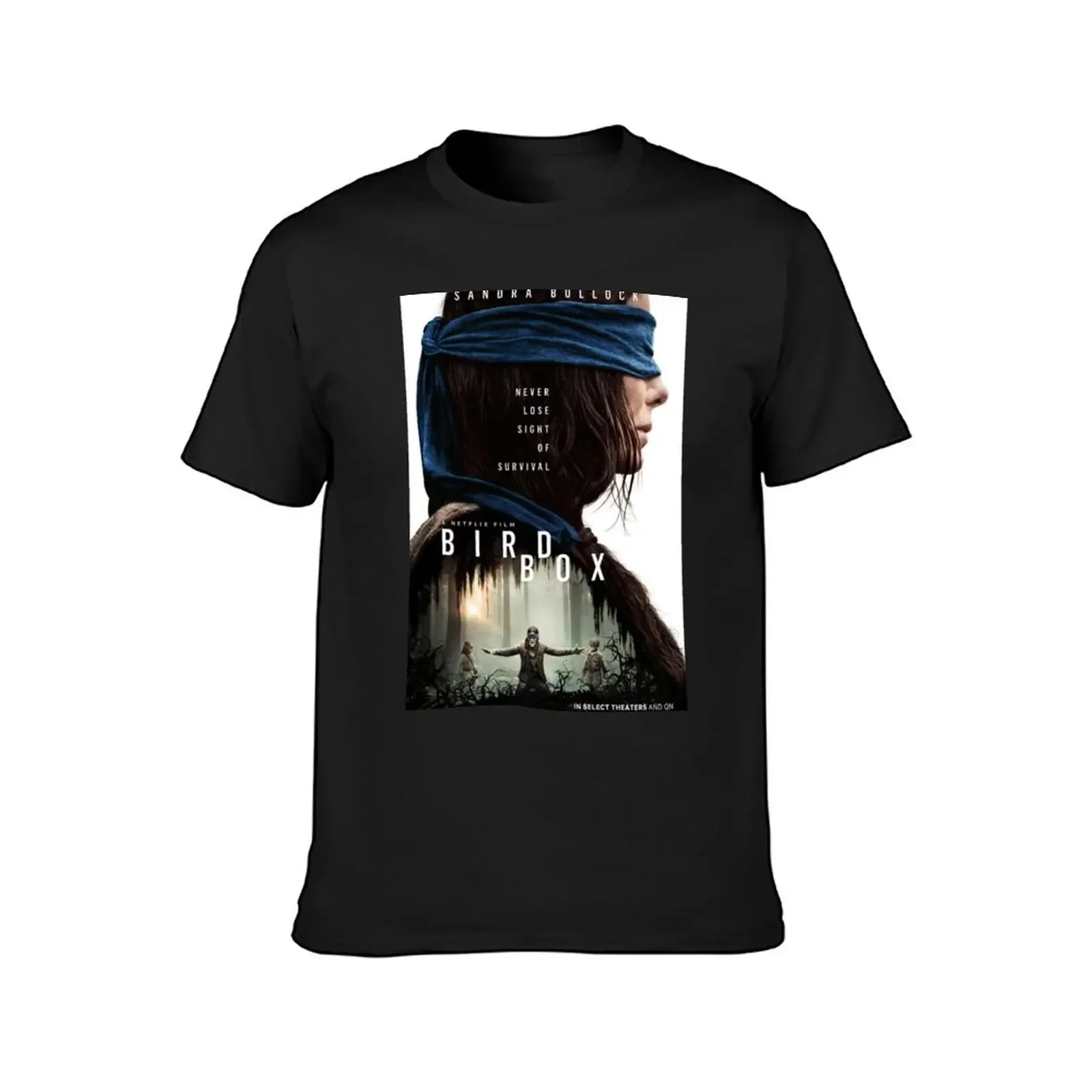 Bird Box Theatrical Poster #1 T-Shirt custom t shirt sublime oversized cute clothes t shirts for men graphic