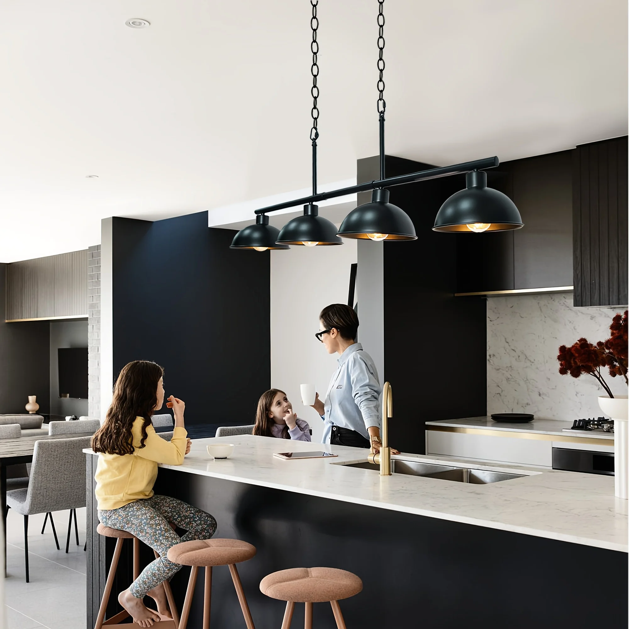 4-Light Pool Table Light Kitchen Island Lighting Dining Room Light Fixture Hanging Light Fixtures Kitchen Light Fixtures Pool Ta