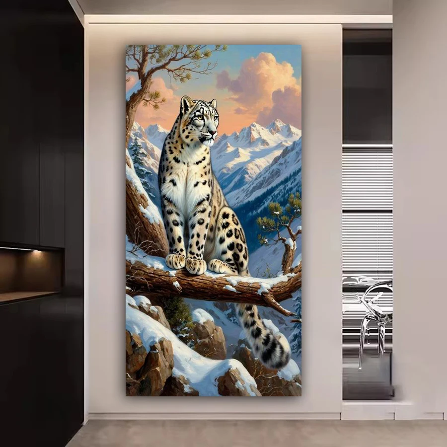 

Snow Leopard Large Size Diy Diamond Arts For Adults Painting Kits New Arrivals Wild Animals Full Drill Mosaic Embroidery Picture