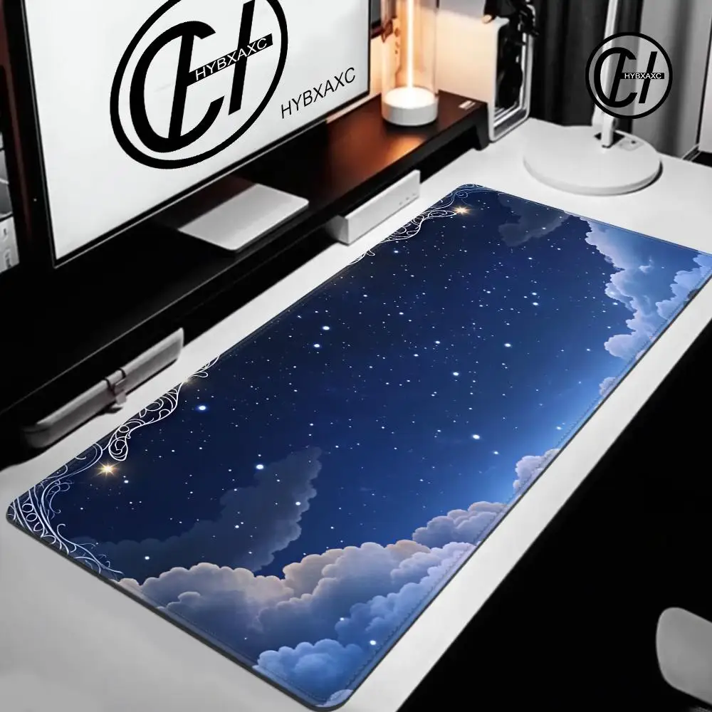 Moon Star Sky Mouse Pad Large Computer Office Game Table Mats New XXL Rubber Anti-slip Gaming Keyboard Mousepads Long Desk Pads