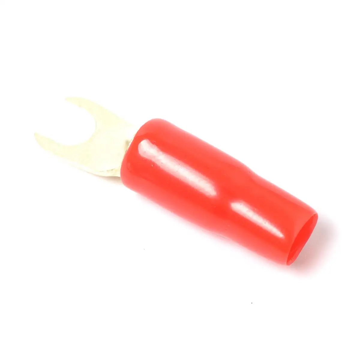 

10 Pairs Crimp Terminals 8ga Plated Connectors Red Black Boots Speaker Wire Fork High Quality Electrical
