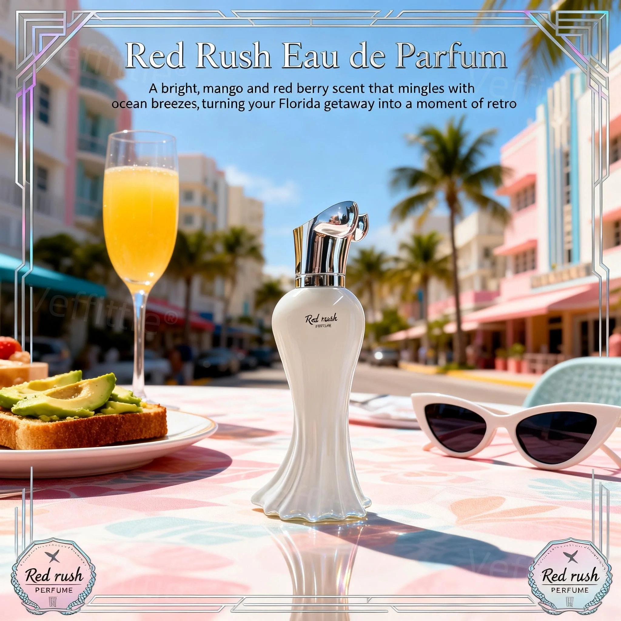 

Tropical Fruity-Woody Breeze Eau De Parfum,Beach Vacation Wear,All Day Fresh,Bright Mango-Blood Orange Essence for Getaways