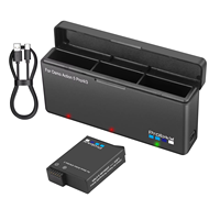 Probty For DJI Osmo Action 5 Pro Action 4 Camera Battery 2200mAh Batteries And Charger hub For DJI Osmo Action 4/3 Accessories