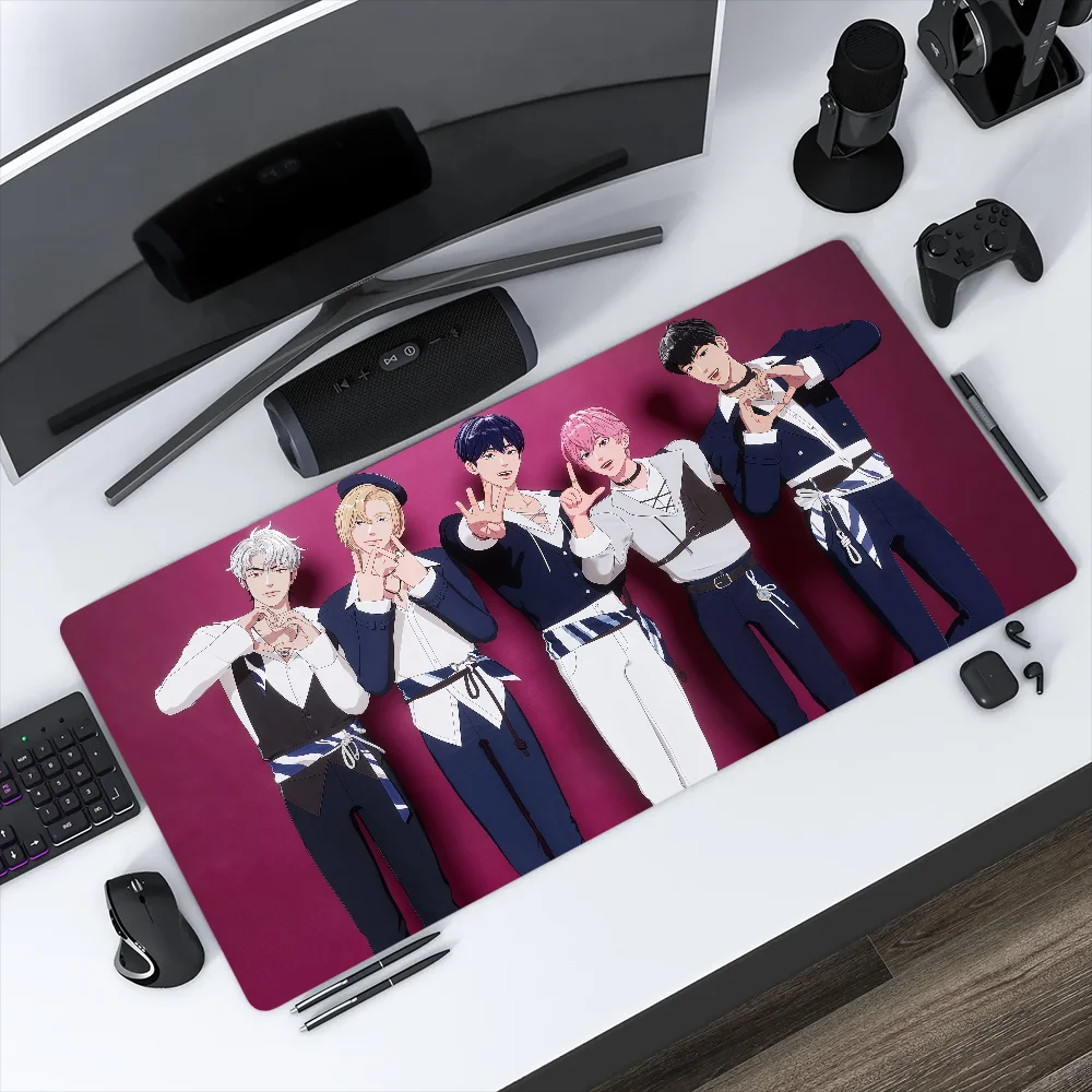 Mouse Pad Non-slip Lockedge Male Virtual Office Student Group P-PLAVE Gaming Thickened Large Writing Cushion MousePad