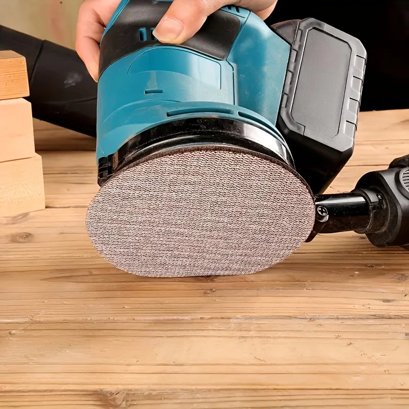 10 Stück 125mm Netz-Schleifscheiben, 5 Zoll Staubfreies Klett-Schleifpapier, Körnung 80/100/150/240/400 für Auto- und Holzschleifen, Polieren – Detail 5