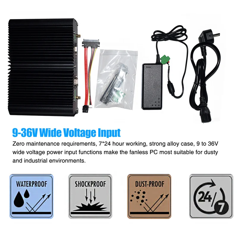 Sihovision 第11世代、第12世代、第13世代 I5-1335U I7-1265U ファンレス組込み産業用ミニPC デュアルLAN WiFi Linux Windows搭載