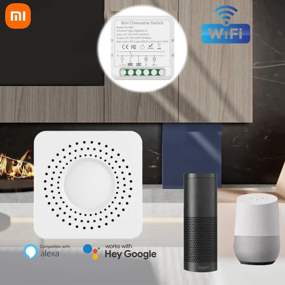 

Умный выключатель Xiaomi ZigBee, умный мини-выключатель с Wi-Fi, с контролем заряда