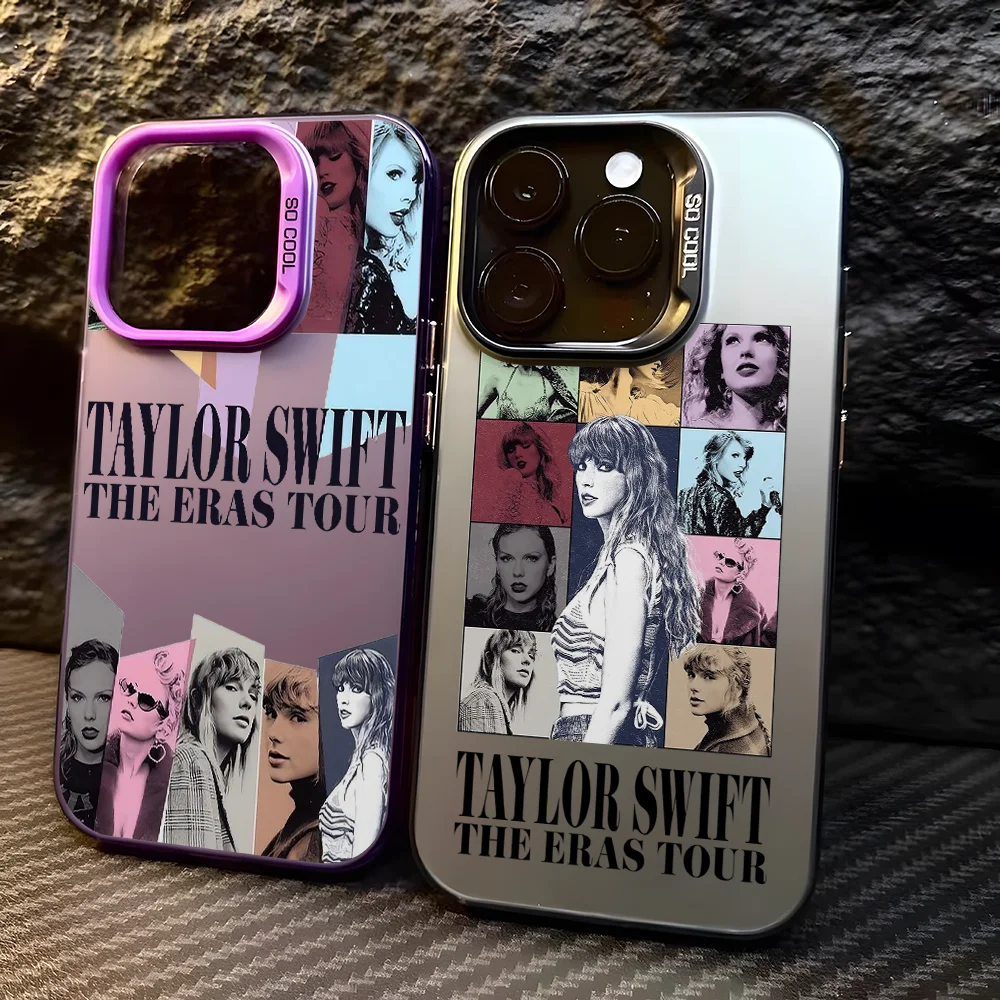Singer Girl T-Taylors Handyhülle für Samsung Galaxy A56 A55 A54 A53 A52 A26 A17 A16 A12 A07 A06 4G 5G Silberne Hartschale