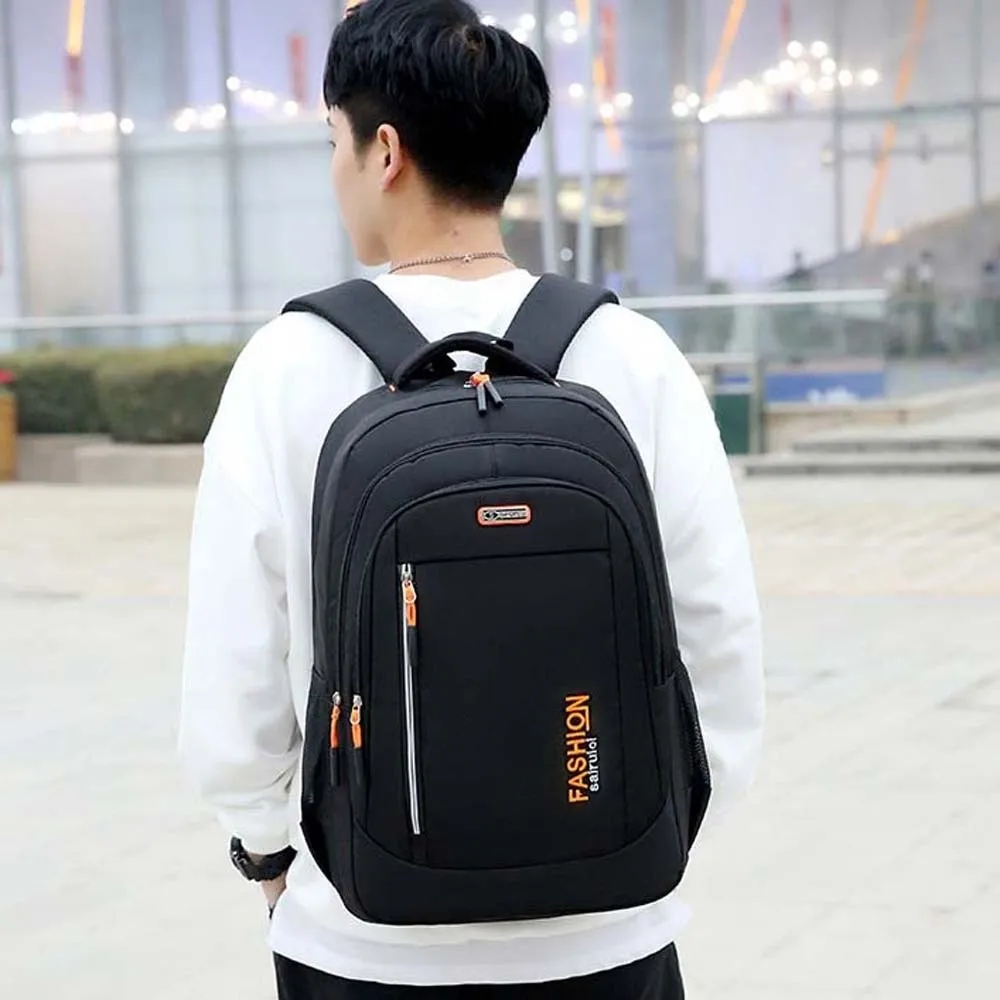 

Oxford Cloth Students Daypack Scratch Prevention Contrast Color Large Capacity School Bag Anti-splash Water Fixed Webbing