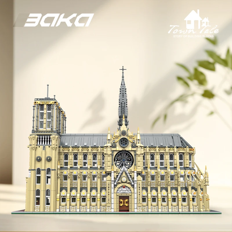 In Voorraad Moc Architectuur Notre Dame De Paris Bouwstenen Model Assembleren Speelgoed Voor Kinderen Cadeau Set