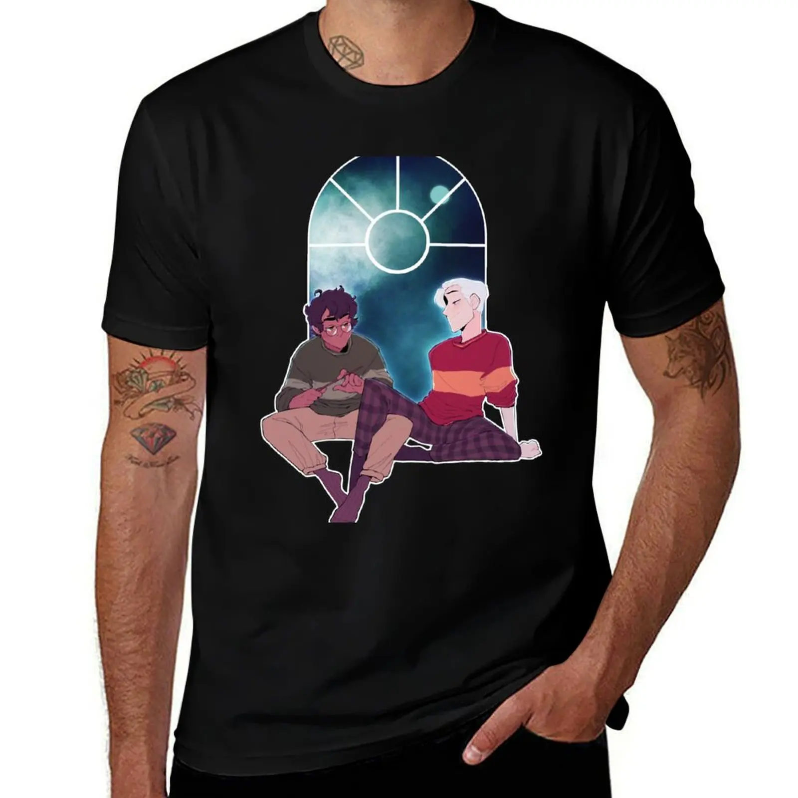 drarry windowsill T-Shirt Classic Basic Casual T-Shirt