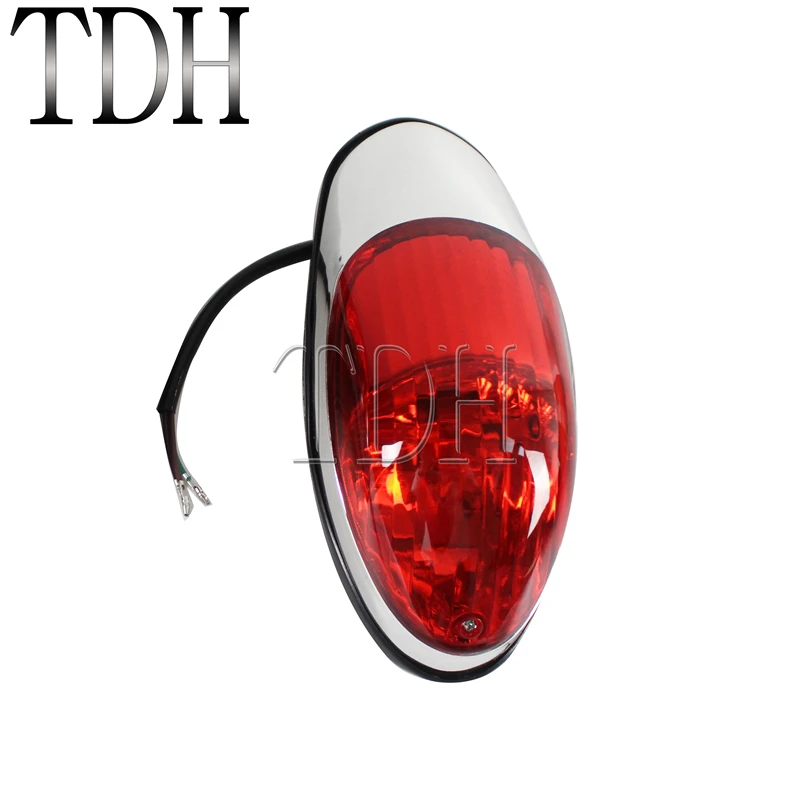 Tail Brake Light Motorbike Rear Stop Lamp 12V Taillight For Honda Kawasaki Vulcan 900 VN900 Suzuki Yamaha Chopper Cruiser Custom