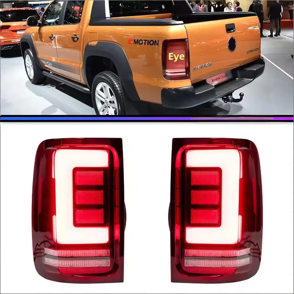 For 2012-2022 Pickup Amarok Modified LED Light Source Flowing Turn Signal Amarok Tail Light Assembly OE No. None