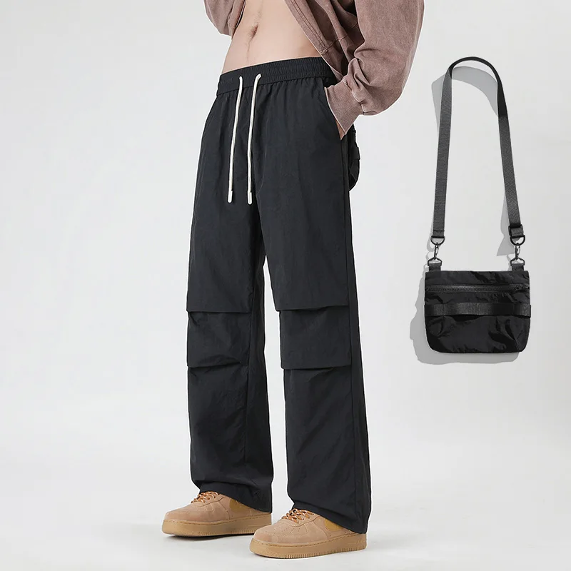 

New Fashion Versatile Youth Loose Casual Sports Pants Spring Autumn Summer Men'S New Trendy Straight Tube Work Trousers