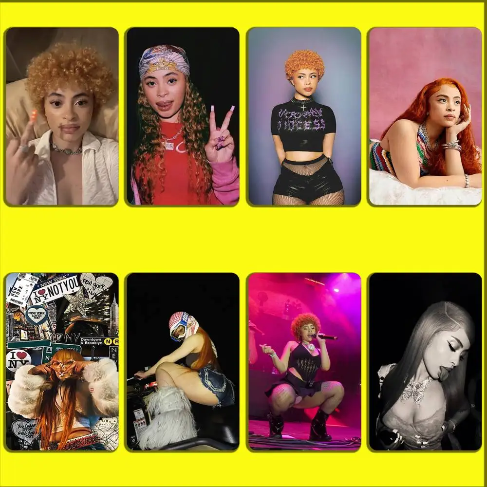 

Rapper I-Ice Spice Card Stickers For Debit Bank Credit Cards Metro Bus Pass Sticker Decoration Cover Skin