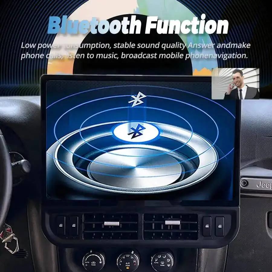 

16,8-дюймовый мультимедийный GPS-плеер с Android Auto и CarPlay, навигация, автомобильная магнитола для Jeep Wrangler 2011-2017, сенсорный экран