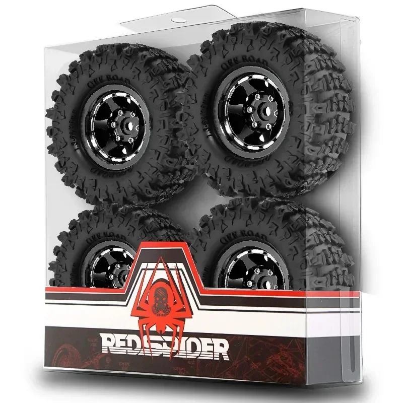 

Aluminum Alloy 1.3 Inch Beadlock Wheel Rim Tire For 1/18 Trx4m Trx4-m Fms24 Axial Scx24 Rc Crawler Car Tire