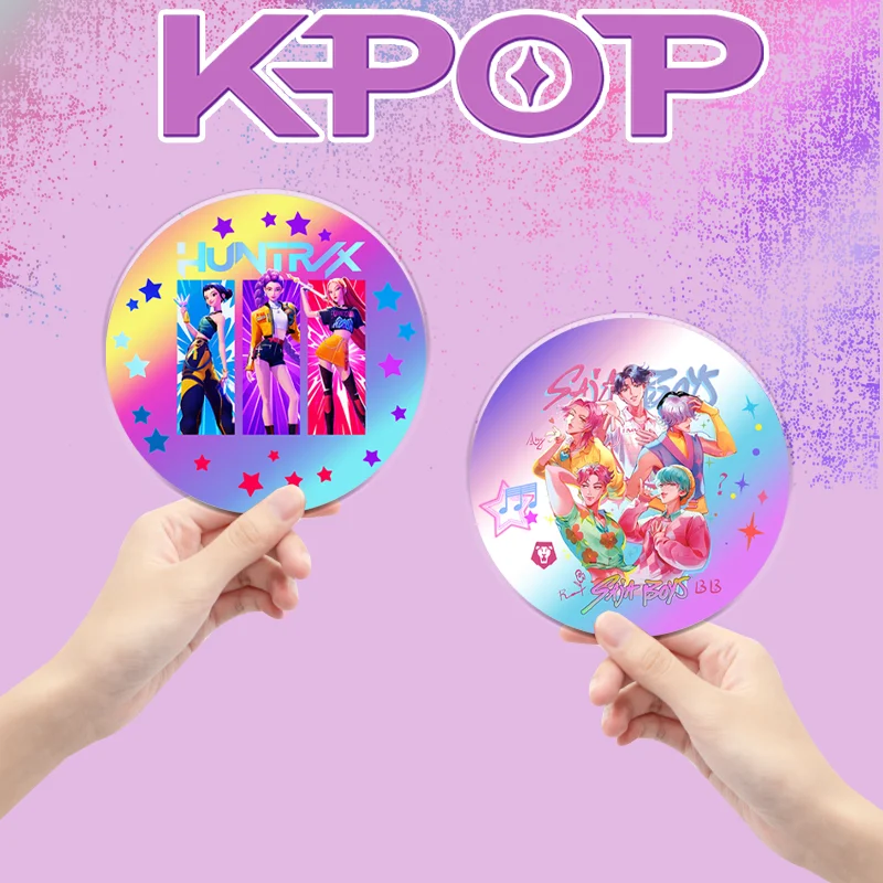 K-Pop Demon Hunters Coasters 10CM HUNTR/X Rumi Mira Zoey Jinu Alas Meja Berinsulasi Dekorasi Desktop Akrilik Dekorasi Rumah Hadiah