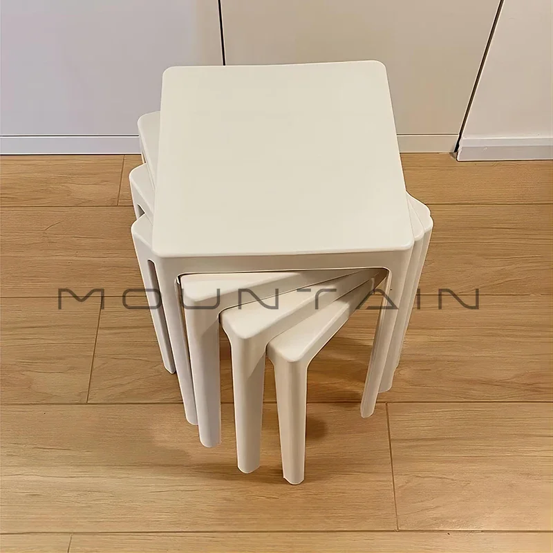 Square Bench Modern Simple Spare Dining Table Chair